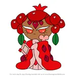 How to Draw Pomegranate Cookie from Cookie Run Kingdom