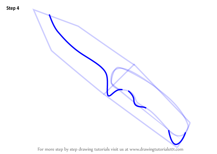 Как можно нарисовать нож