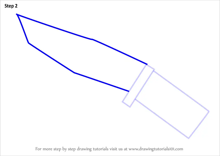 How to Draw Huntsman Knife from Counter Strike (Counter Strike) Step by ...