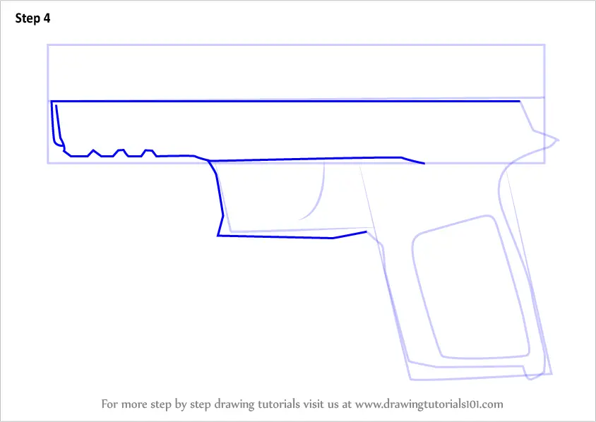 How to Draw P250 from Counter Strike (Counter Strike) Step by Step ...