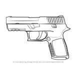 How to Draw P250 from Counter Strike