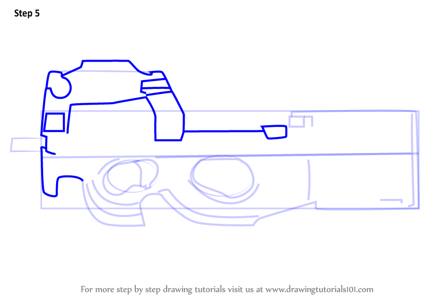 Как нарисовать p90