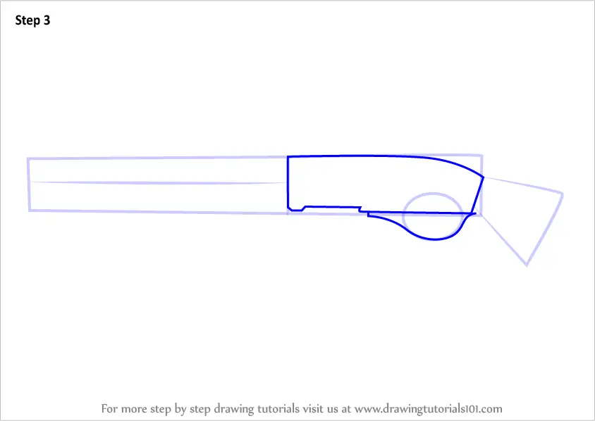 How To Draw Sawed-off From Counter Strike (counter Strike) Step By Step 