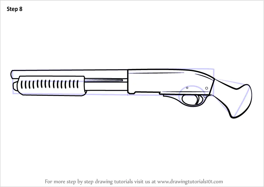 How to Draw Sawed-Off from Counter Strike (Counter Strike) Step by Step ...