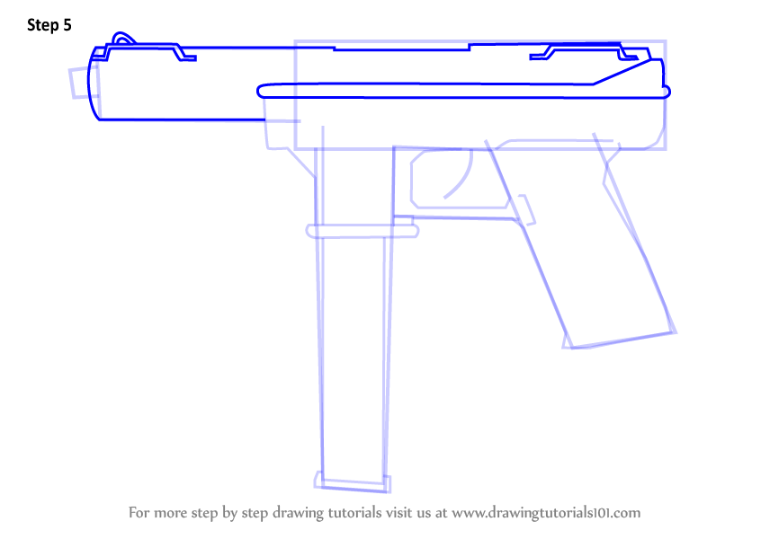 Как нарисовать tec 9