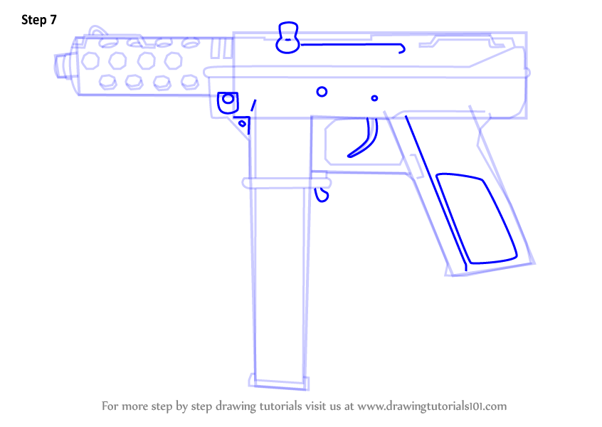 Как нарисовать tec 9