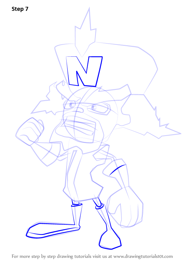 Learn How to Draw Doctor Neo Cortex from Crash Bandicoot (Crash