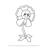 How to Draw Cagney Carnation from Cuphead