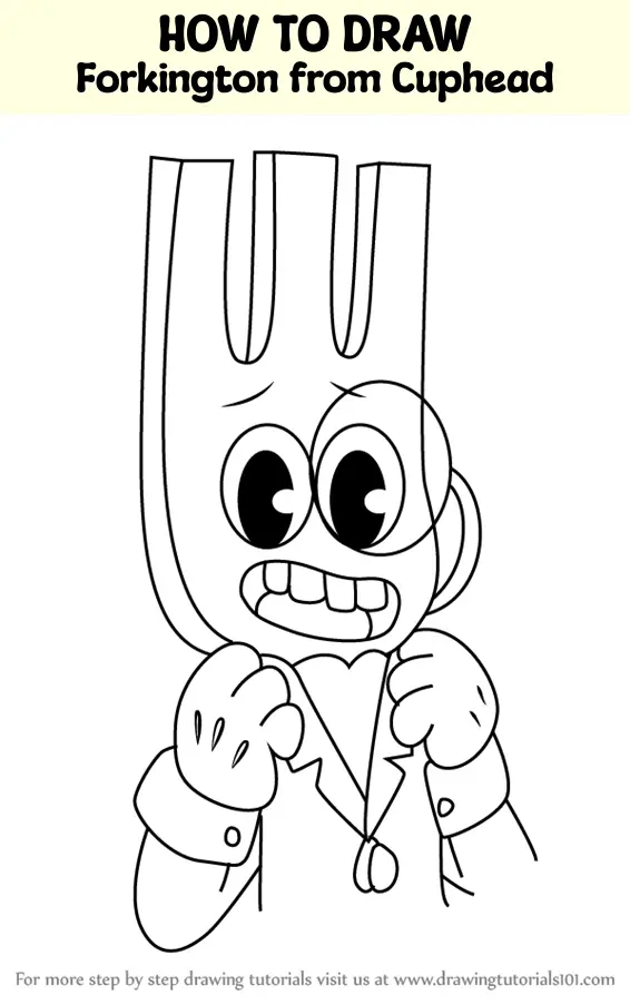 How to Draw Forkington from Cuphead (Cuphead) Step by Step ...