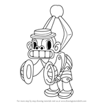 How to Draw Mr. Chimes from Cuphead