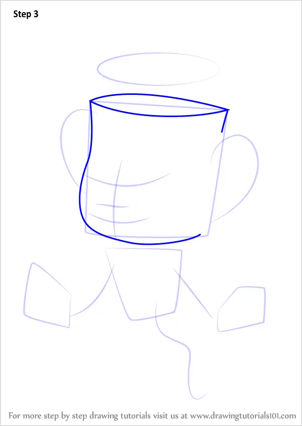 Step by Step How to Draw The Legendary Chalice from Cuphead