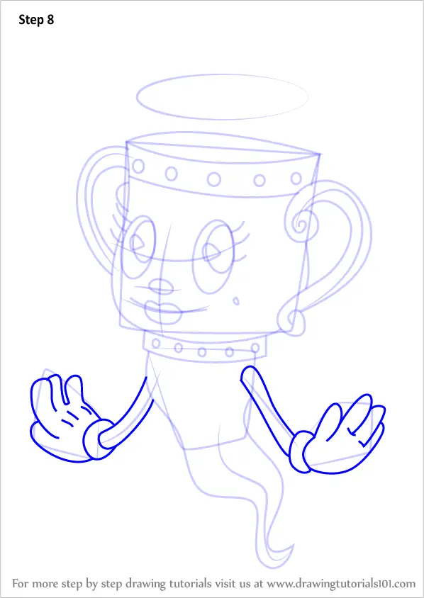 How to Draw The Legendary Chalice from Cuphead (Cuphead) Step by Step