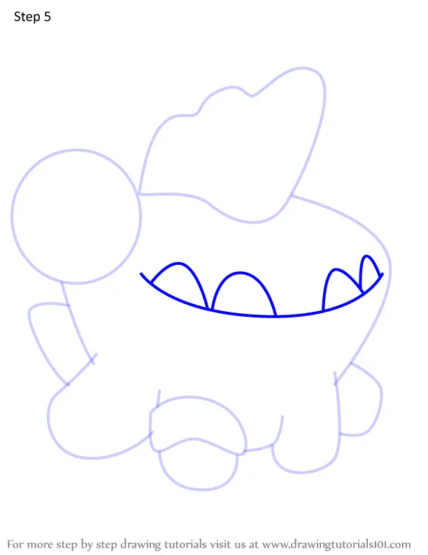 How to Draw Bom Nom from Cut the Rope (Cut the Rope) Step by Step ...