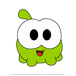 How to Draw Nibble Nom from Cut the Rope