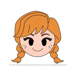 How to Draw Anna from Disney Emoji Blitz