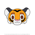 How to Draw Baby Rajah from Disney Emoji Blitz