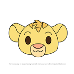 How to Draw Baby Simba from Disney Emoji Blitz