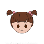 How to Draw Boo from Disney Emoji Blitz