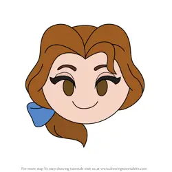 How to Draw Bookworm Belle from Disney Emoji Blitz