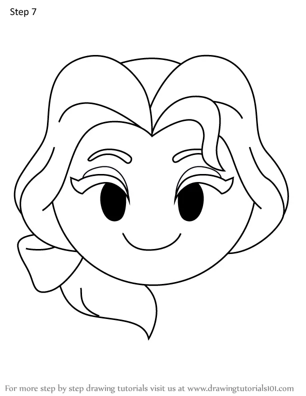 How to Draw Bookworm Belle from Disney Emoji Blitz (Disney Emoji Blitz ...