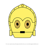 How to Draw C-3PO from Disney Emoji Blitz