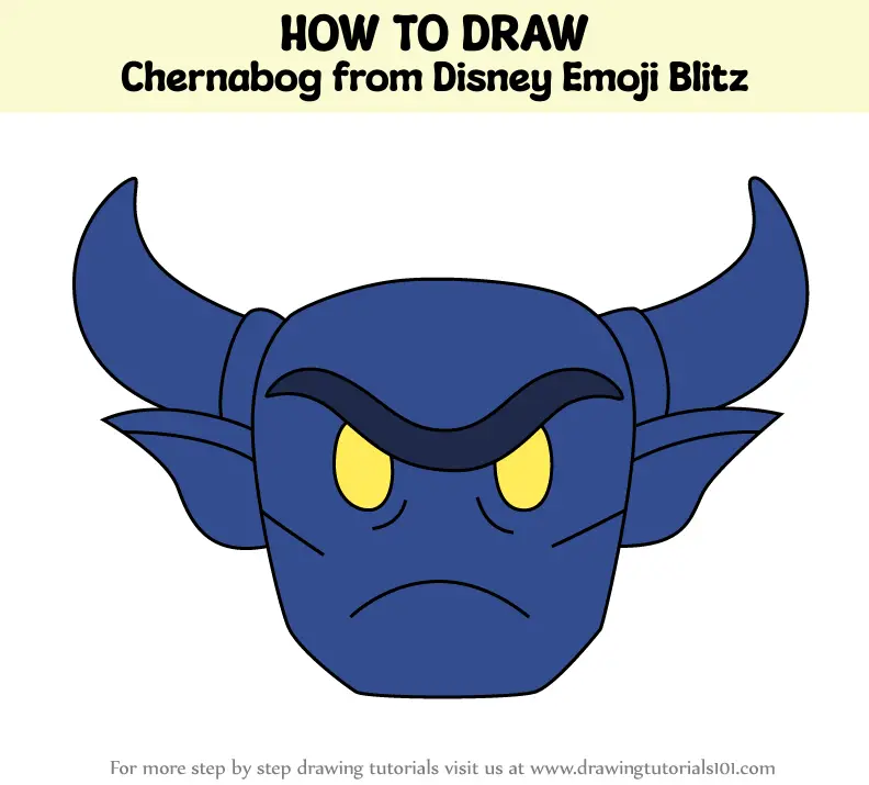 How to Draw Chernabog from Disney Emoji Blitz (Disney Emoji Blitz) Step ...