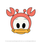 How to Draw Crab Donald from Disney Emoji Blitz