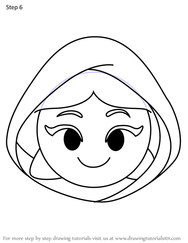 How to Draw Disguised Jasmine from Disney Emoji Blitz (Disney Emoji ...