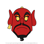 How to Draw Genie Jafar from Disney Emoji Blitz