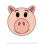 How to Draw Hamm from Disney Emoji Blitz