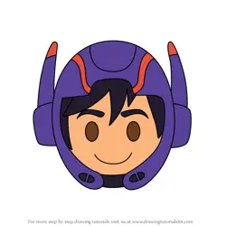 How to Draw Hiro from Disney Emoji Blitz