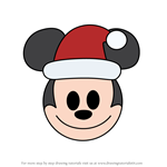 How to Draw Holiday Mickey from Disney Emoji Blitz