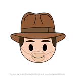 How to Draw Indiana Jones from Disney Emoji Blitz