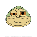How to Draw Jabba the Hutt from Disney Emoji Blitz