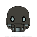 How to Draw K-2SO from Disney Emoji Blitz