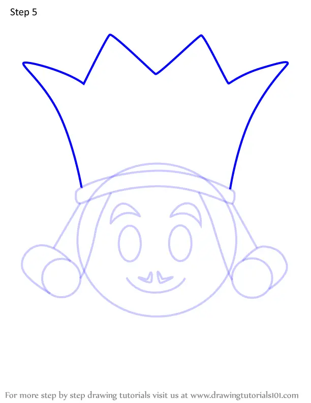 How to Draw King Of Hearts from Disney Emoji Blitz (Disney Emoji Blitz ...