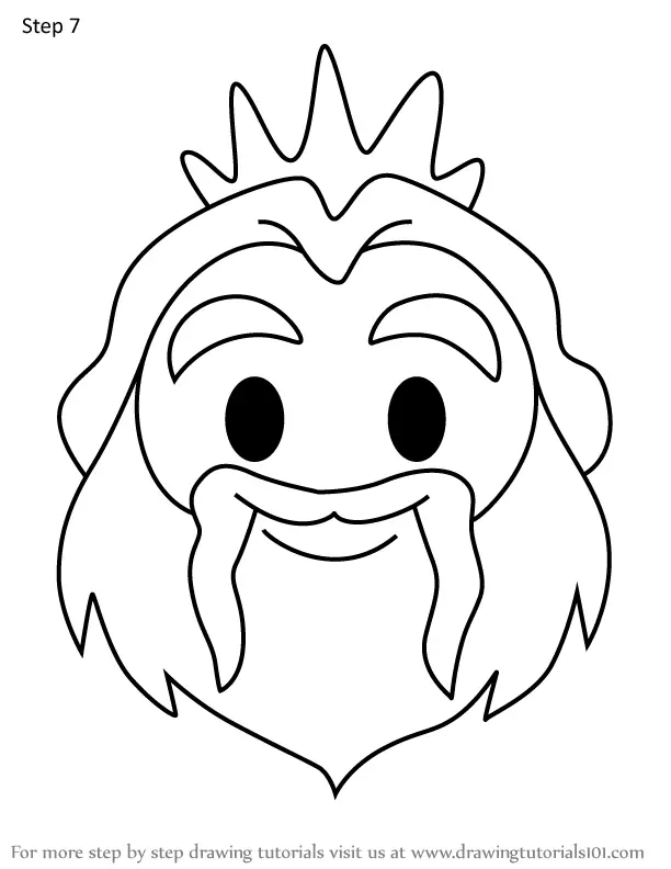 How to Draw King Triton from Disney Emoji Blitz (Disney Emoji Blitz ...