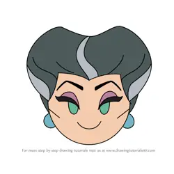 How to Draw Lady Tremaine from Disney Emoji Blitz