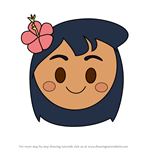 How to Draw Lilo from Disney Emoji Blitz