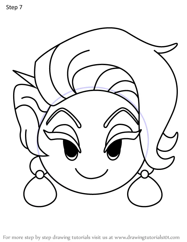 How to Draw Madame Medusa from Disney Emoji Blitz (Disney Emoji Blitz ...