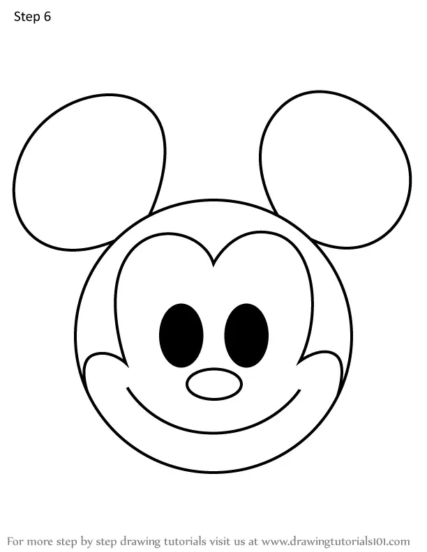 How to Draw Mickey Mouse from Disney Emoji Blitz (Disney Emoji Blitz ...