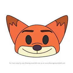 How to Draw Nick Wilde from Disney Emoji Blitz