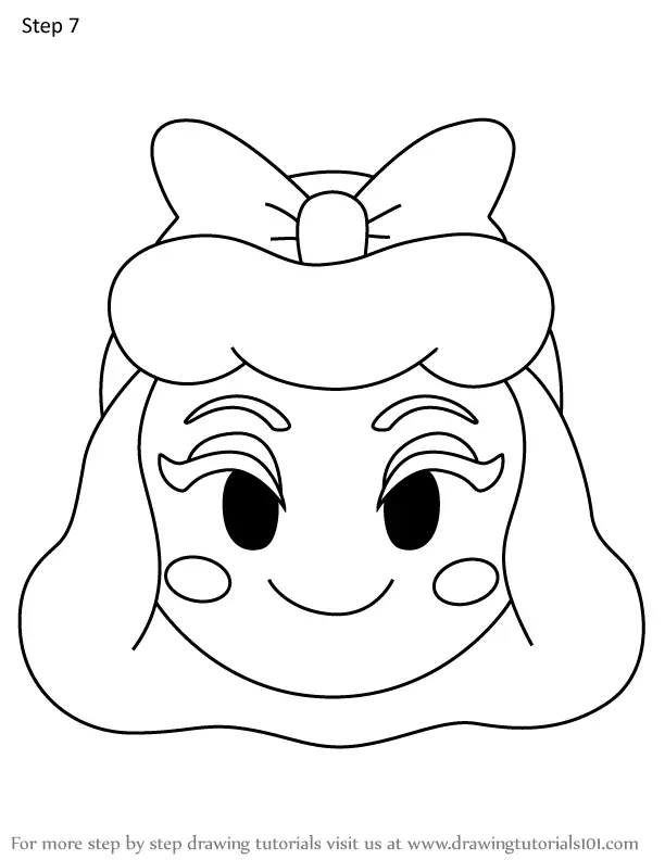 How to Draw Pink Dress Cinderella from Disney Emoji Blitz (Disney Emoji ...