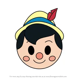 How to Draw Pinocchio from Disney Emoji Blitz