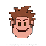 How to Draw Pixel Ralph from Disney Emoji Blitz