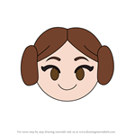 How to Draw Princess Leia from Disney Emoji Blitz