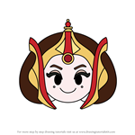 How to Draw Queen Amidala from Disney Emoji Blitz