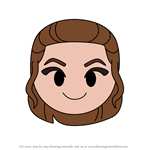 How to Draw Rey from Disney Emoji Blitz