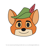 How to Draw Robin Hood from Disney Emoji Blitz