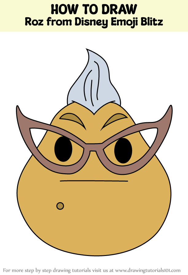 How to Draw Roz from Disney Emoji Blitz (Disney Emoji Blitz) Step by ...